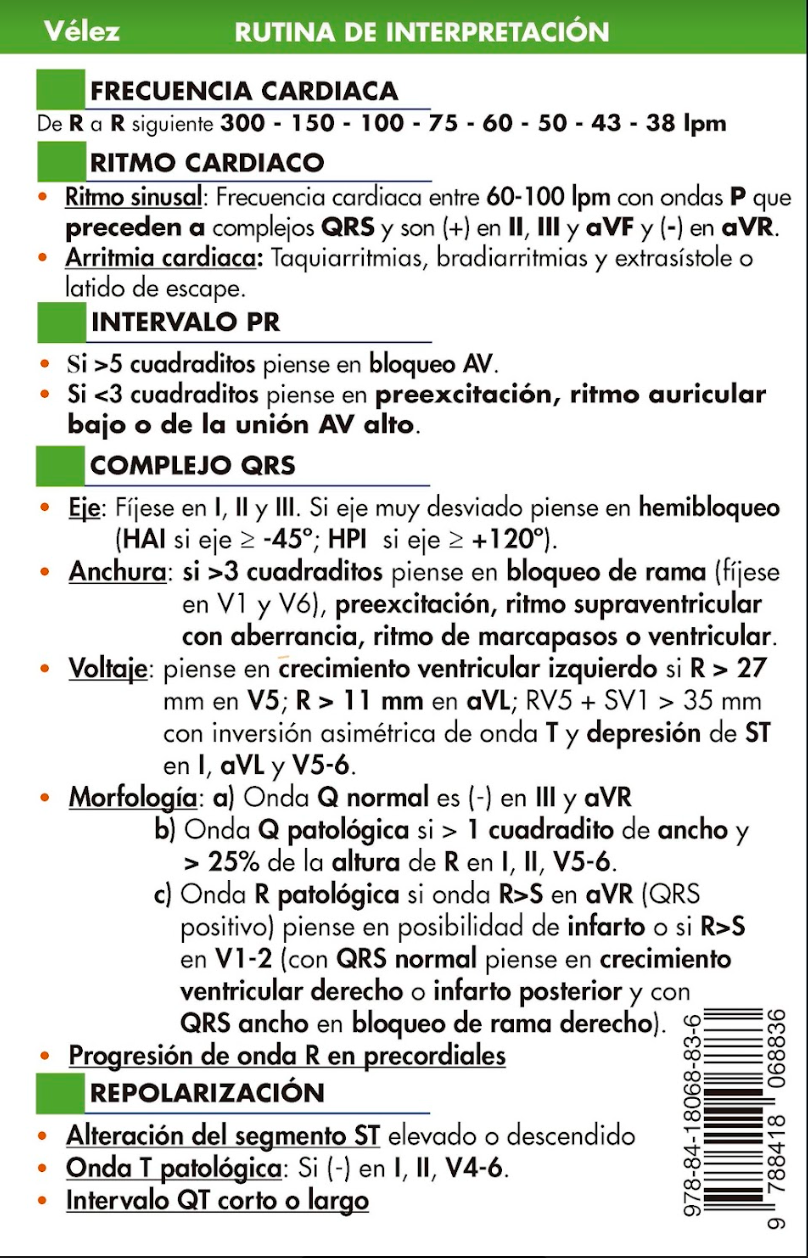 Kit de Supervivencia en ECG- Vélez